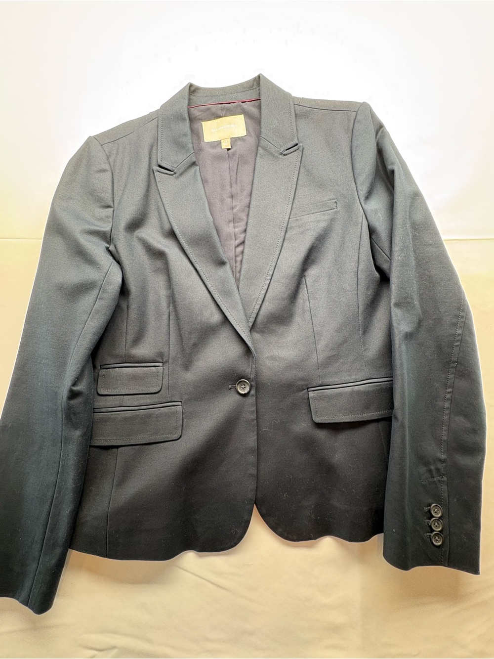 Banana Republic Factory Black Tailored Women's Single-Button Blazer